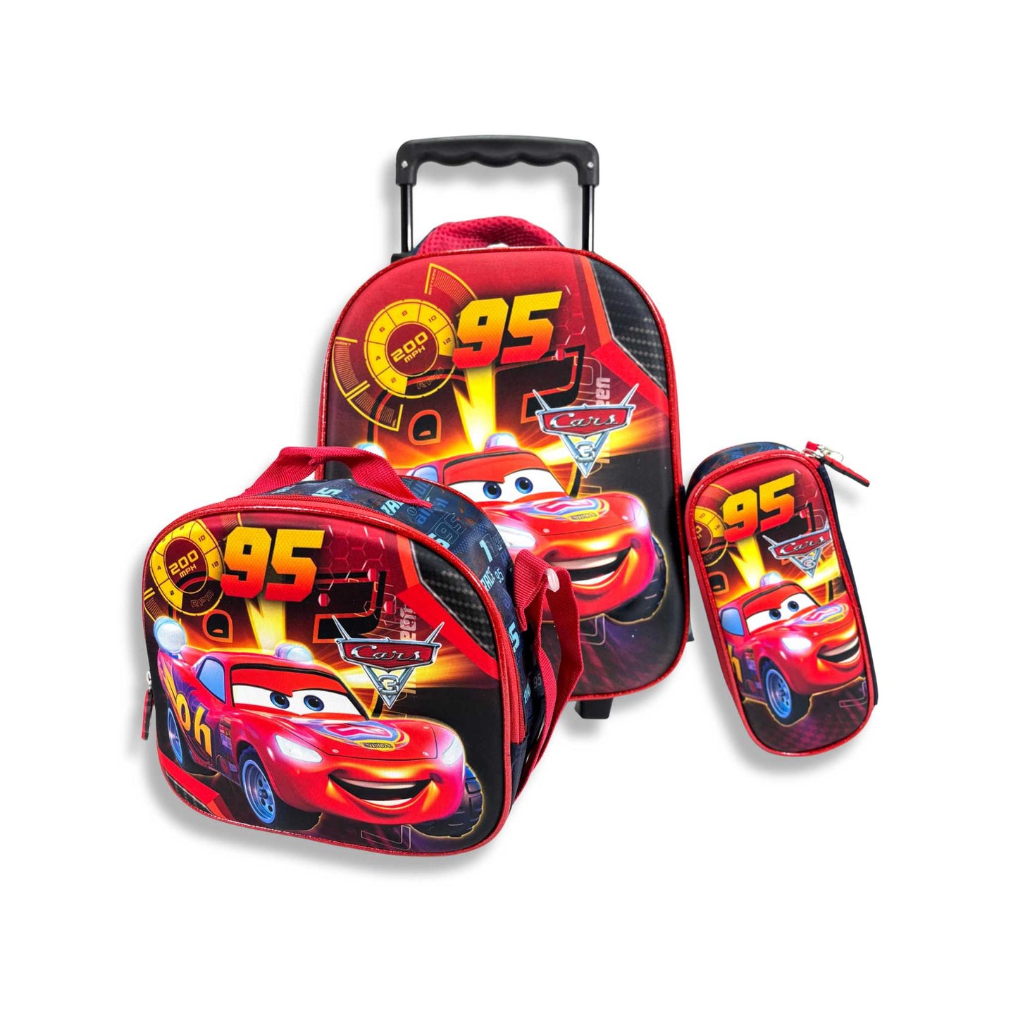 Cars Trolley Backpack Set