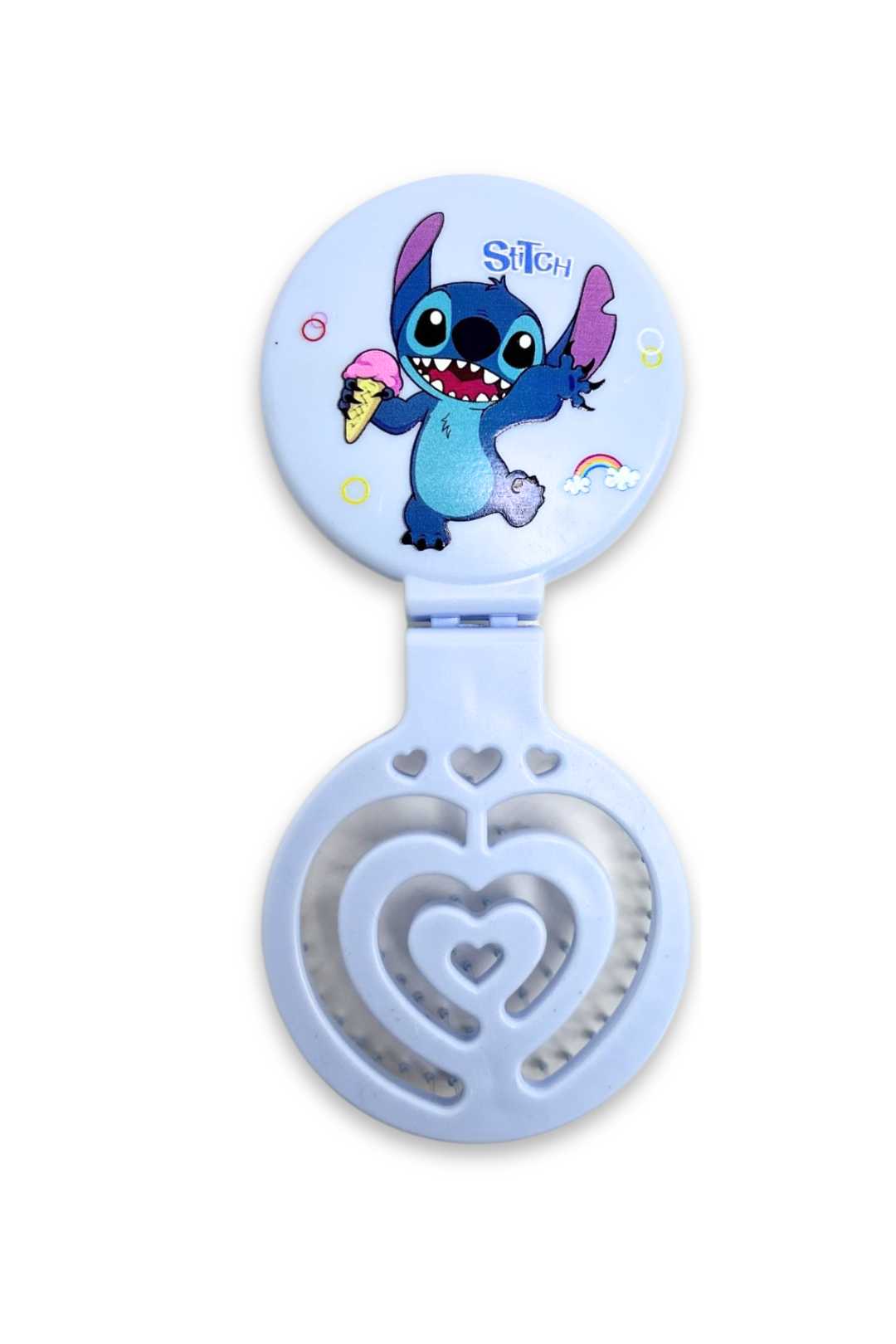 6300 Stitch 2 in 1 Compact Mirror and Hairbrush