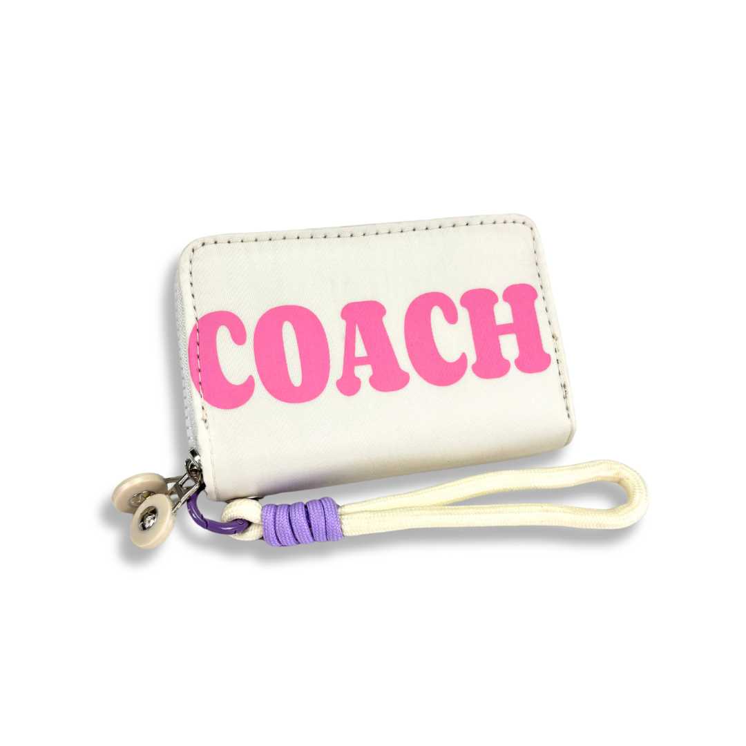 S3875 Coach Mini Wallet with Wristlet Strap