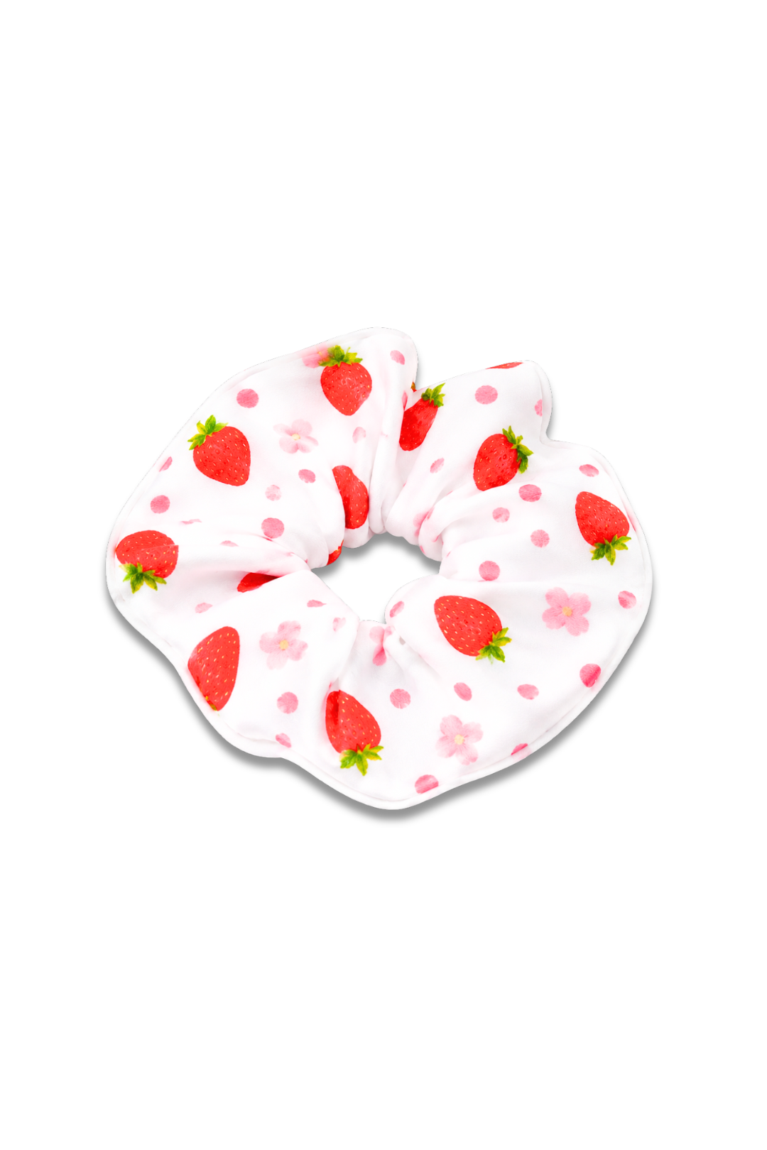 Strawberry Print Scrunchie