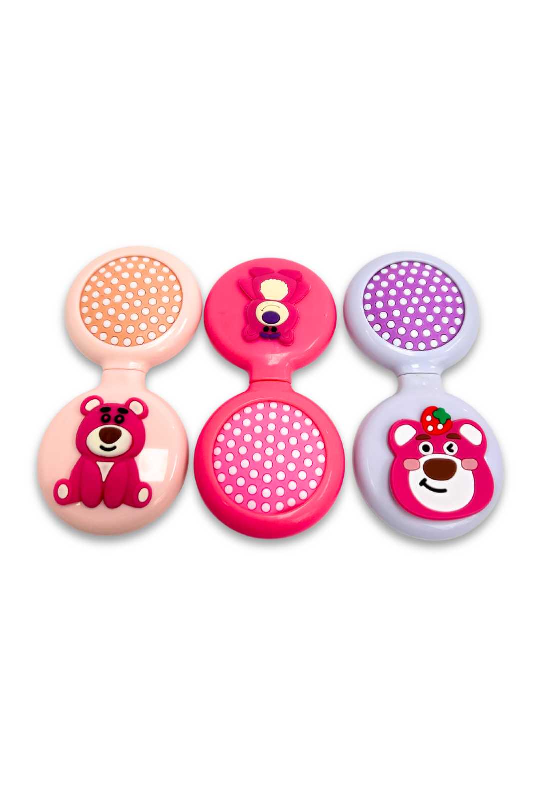 1001 2-in-1 Compact Mirror and Hairbrush