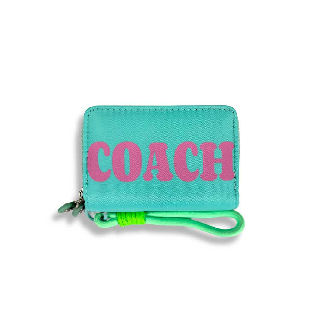 S3875 Coach Mini Wallet with Wristlet Strap