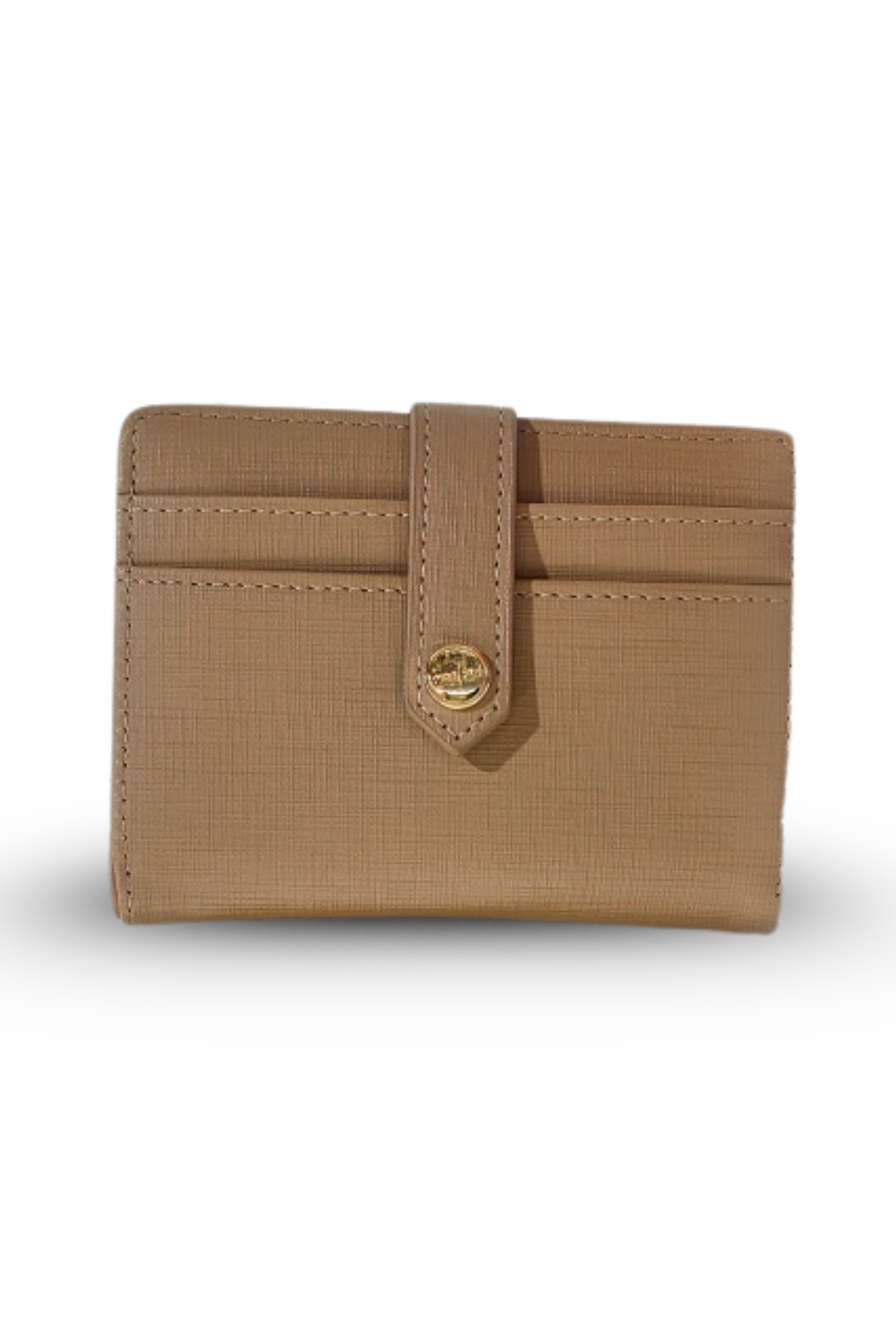 Textured Mini Wallet with Card Slots Zip Closure