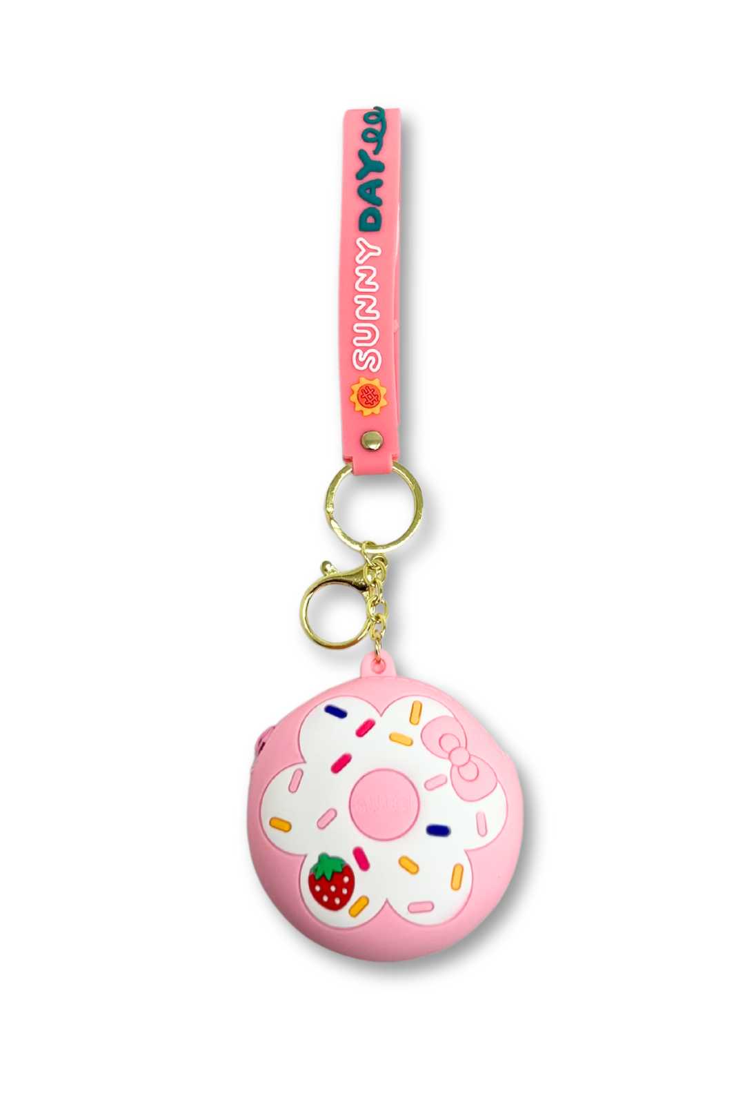 Donut Silicone Keychain Pouch
