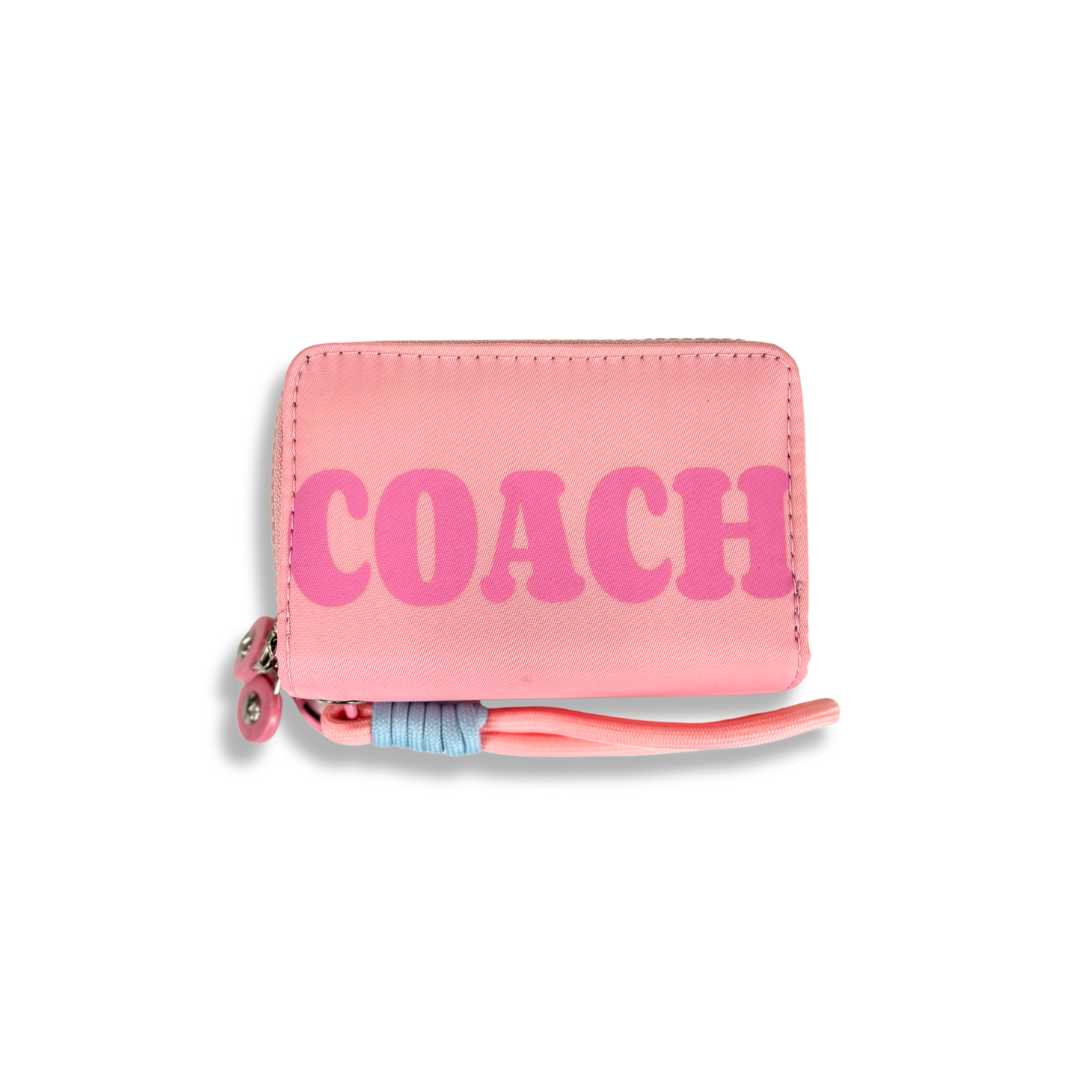 S3875 Coach Mini Wallet with Wristlet Strap
