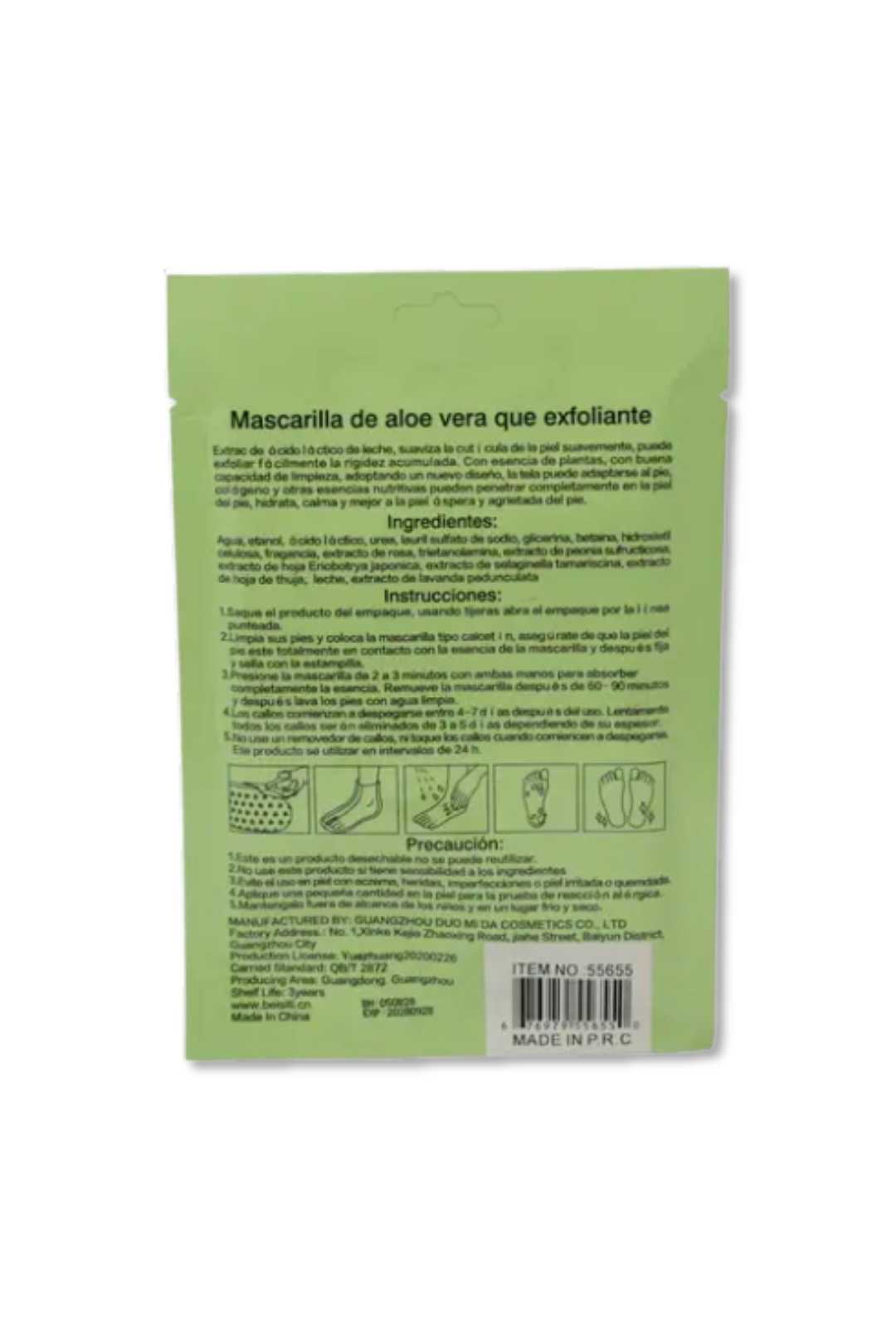 0494 Aloe Vera Foot Mask