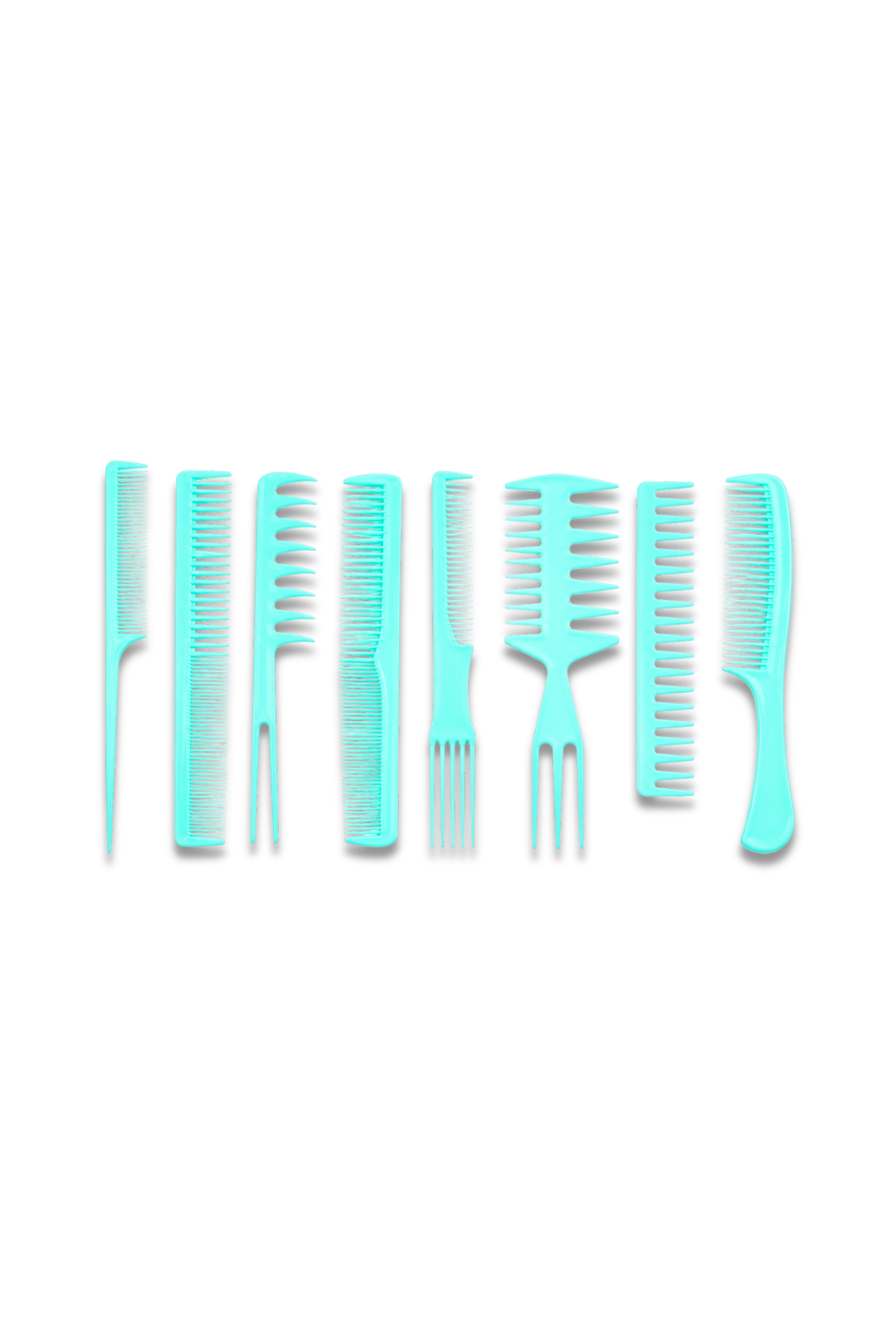 8 Piece Comb Set Essential Hair Styling And Detangling Combs