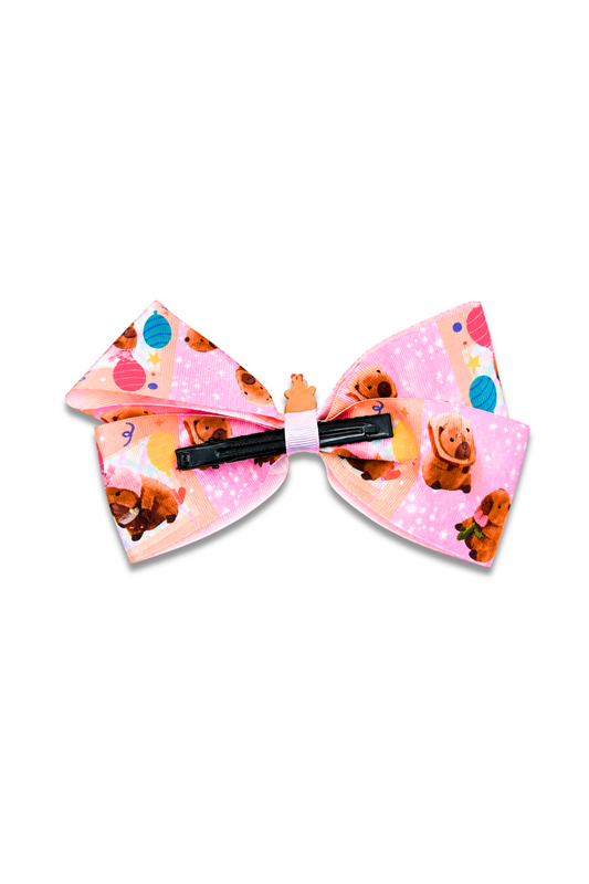 Capybara Hair Bow Clip