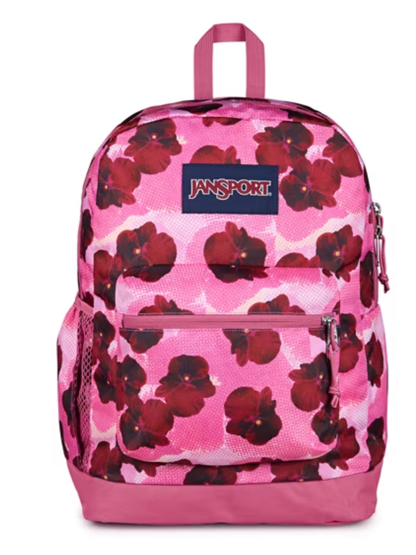 CROSS TOWN PLUS POP ART PANSIES DIGITAL FUCHSIA