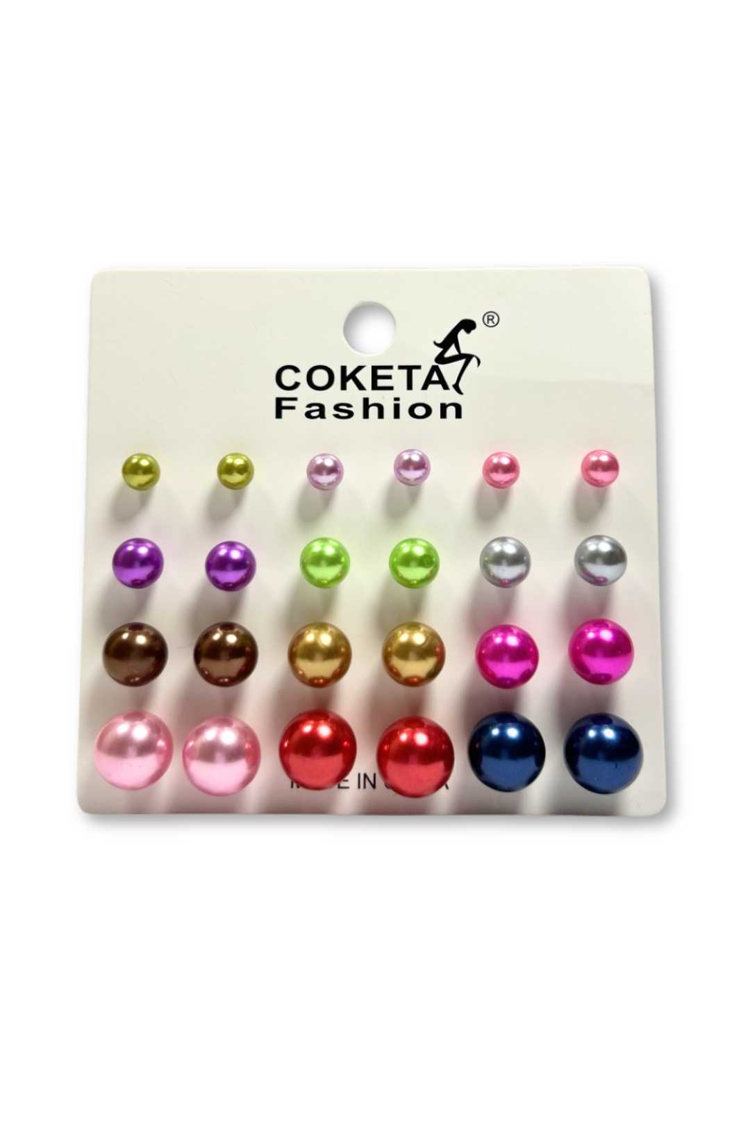 321 Multicolored Stud Earrings