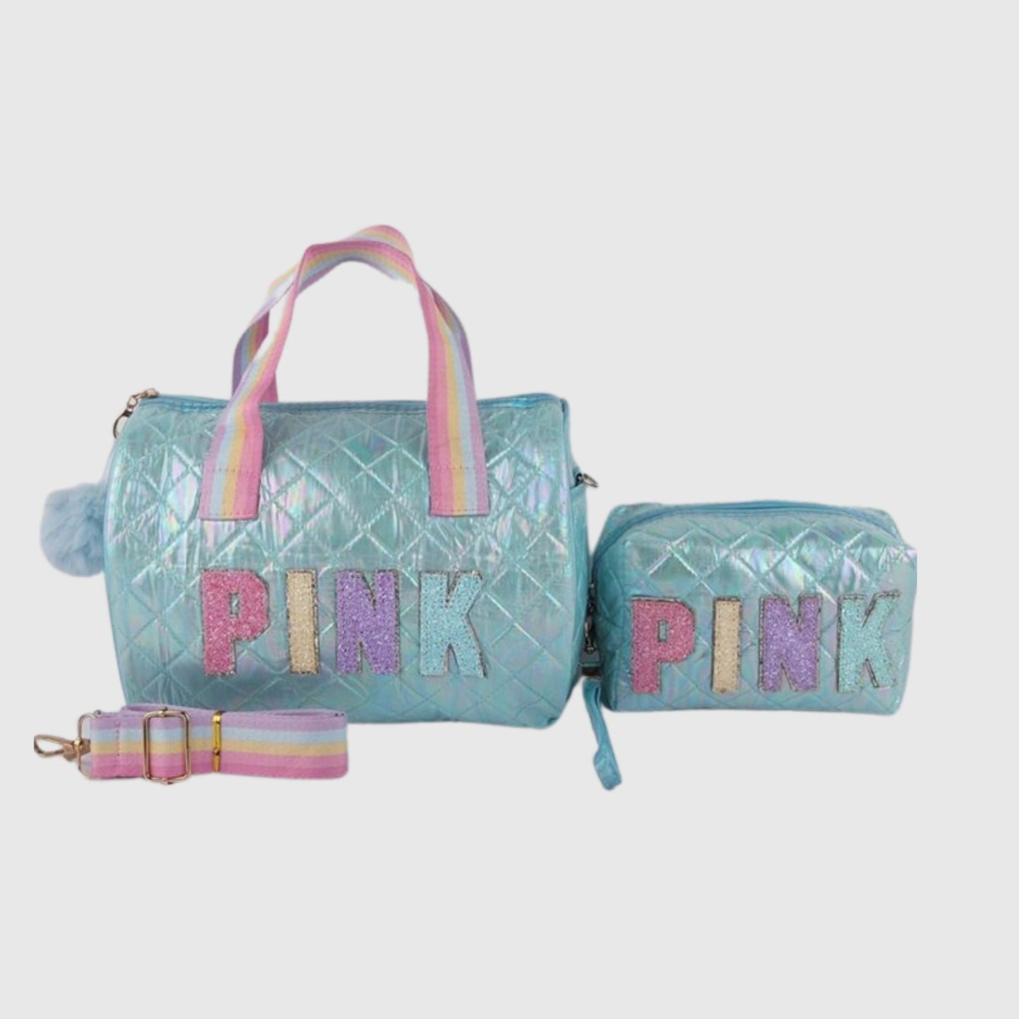A043 PINK Mini Bag & Wristlet Set