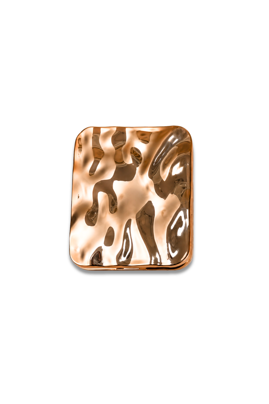Metallic Cosmetic Compact Mirror
