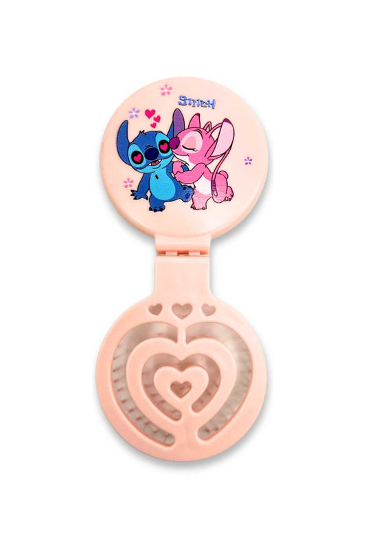 6300 Stitch 2 in 1 Compact Mirror and Hairbrush