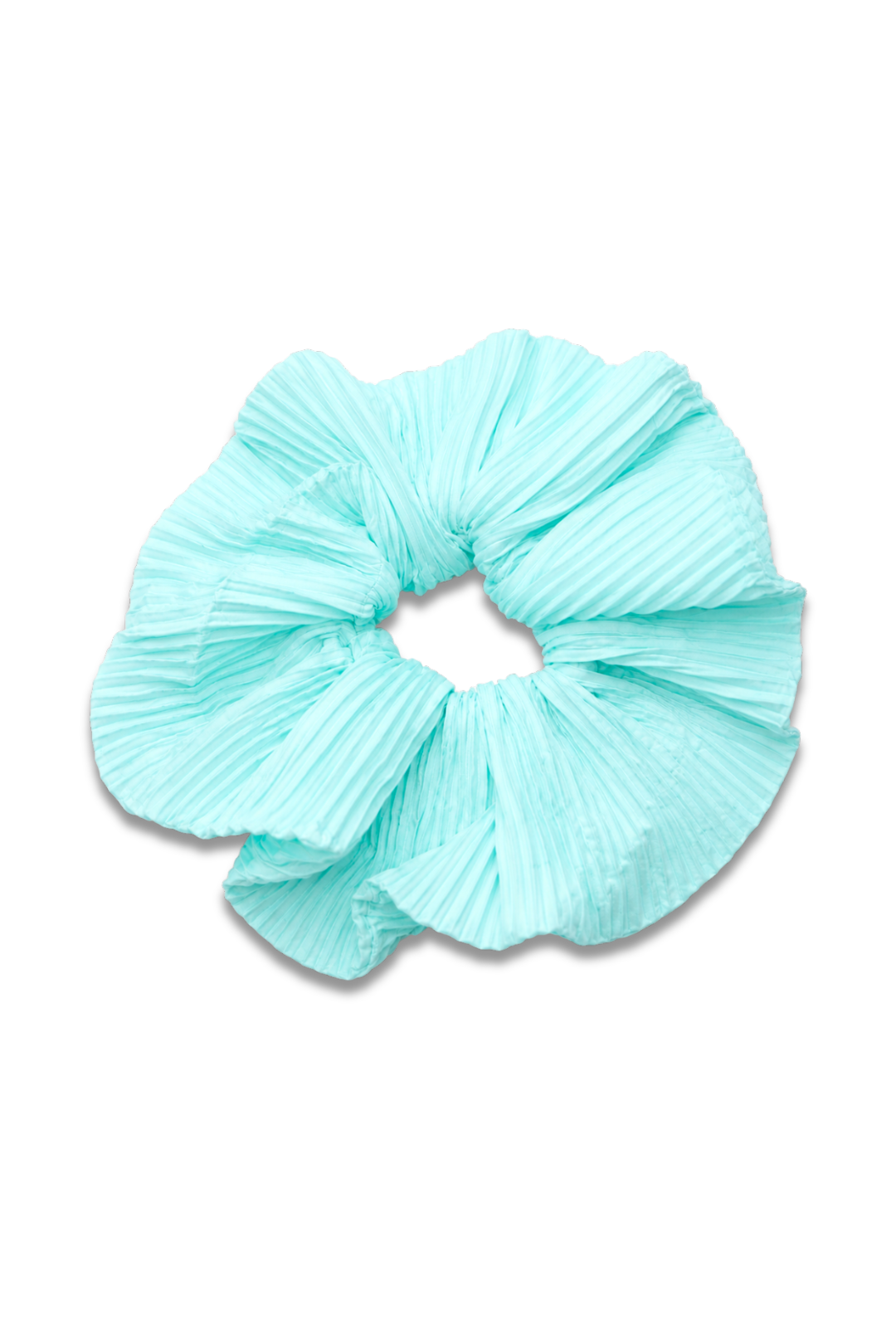 Pleated Satin Hair Scrunchie