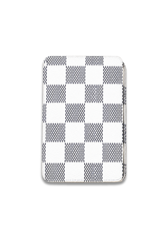 Checkered Cosmetic Compact Mirror