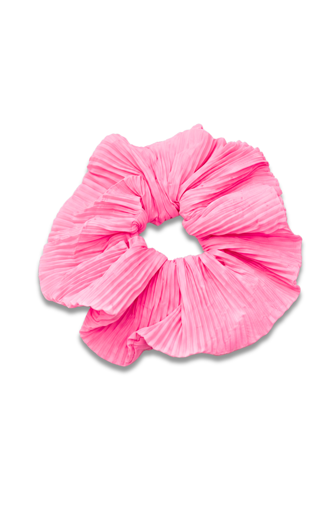 Pleated Satin Hair Scrunchie