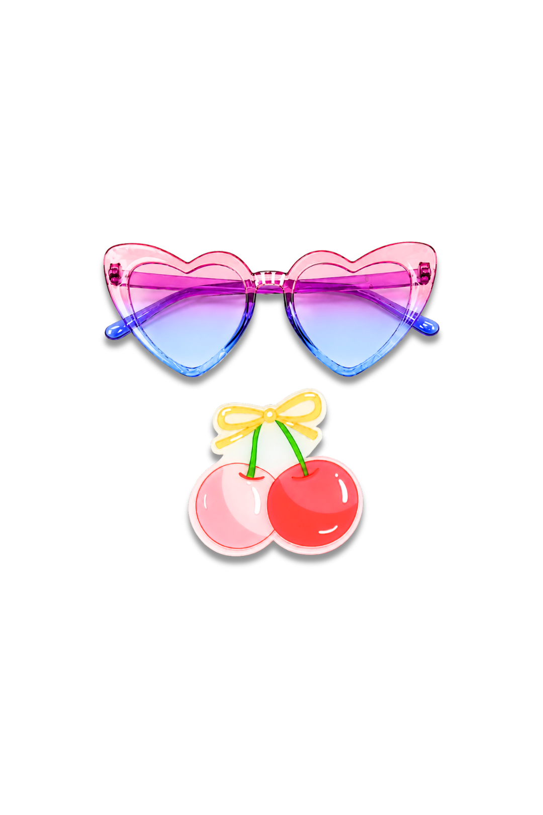Sunglasses With Cherry Hair Clips