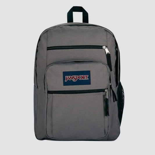 Grey Jansport brand big student backpack