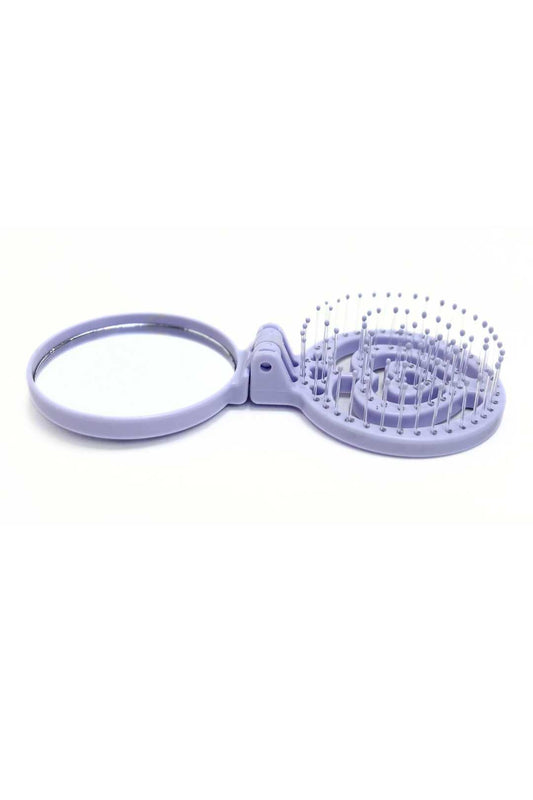 6300 Stitch 2 in 1 Compact Mirror and Hairbrush