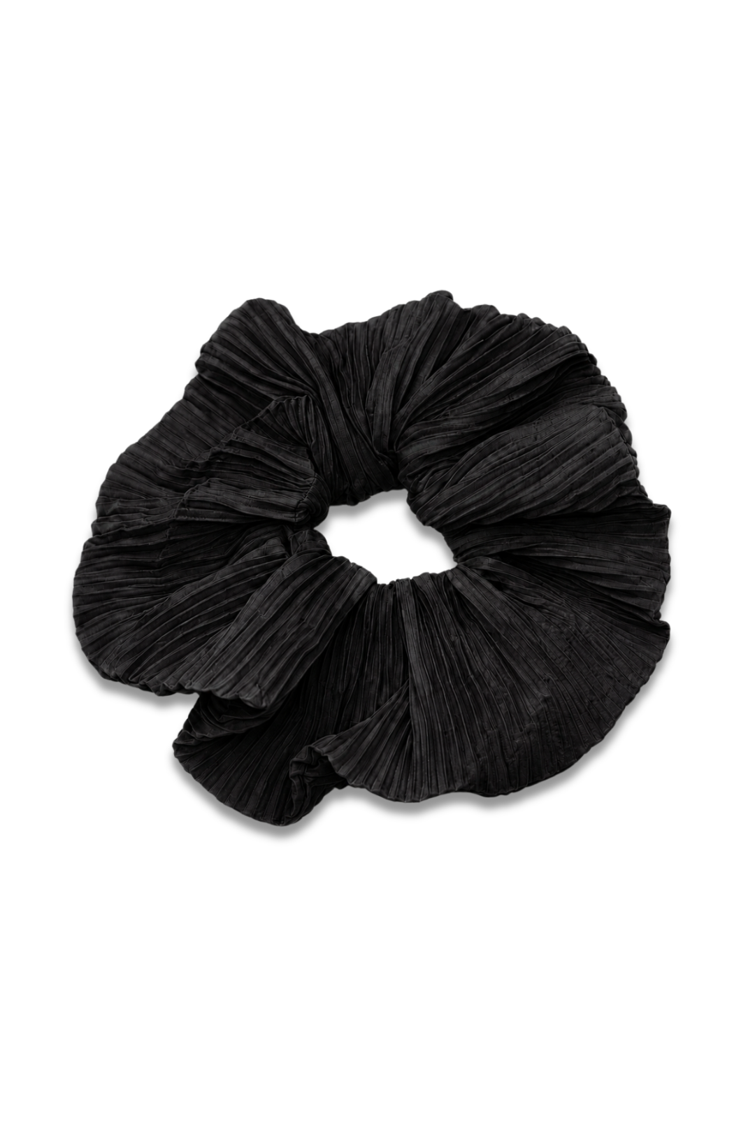 Pleated Satin Hair Scrunchie