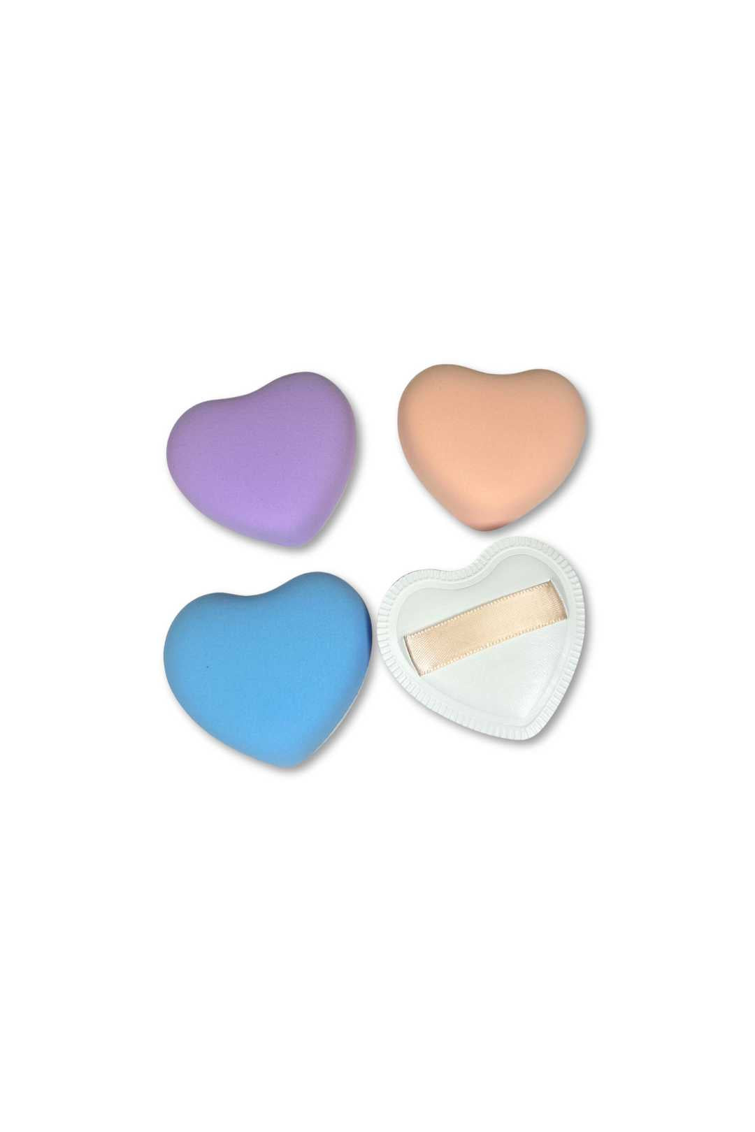 5469 4-Piece Heart Shaped Beauty Blender Set