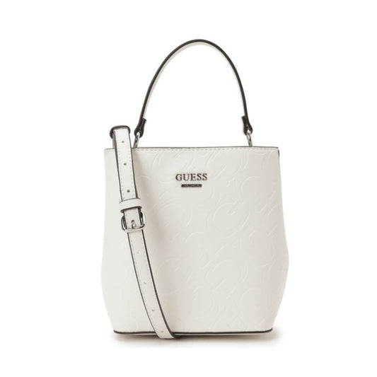 Guess Kamri Mini Bucket - White br><span style= "color:#FF0000;"><strong> Prices Coming Soon </strong></span>
