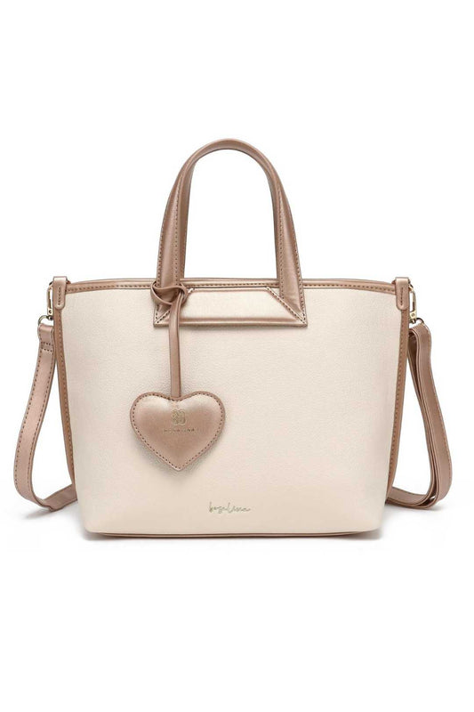 BDS2583 Bosalina Handbag with Heart Keychain