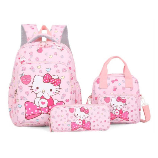 G646 Hello Kitty 3 Piece Backpack Set