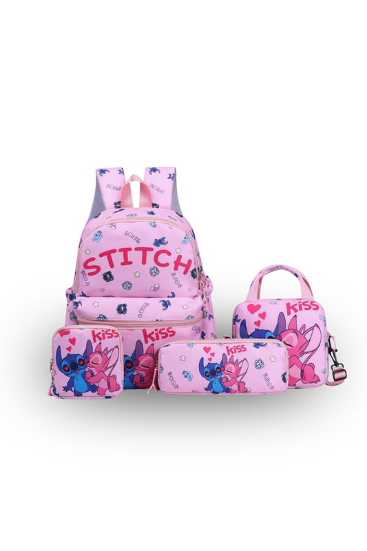 Kids 4-Piece Stitch Backpack Set