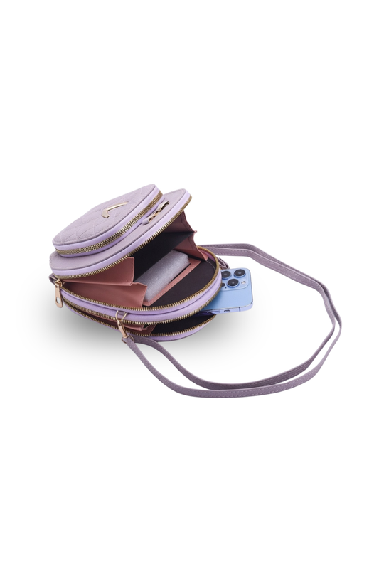 Mini Quilted Double-Zip Crossbody Bag