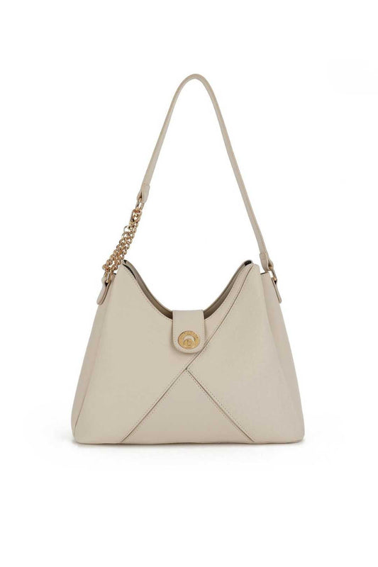 Bosalina Pattern Shoulder Bag With Gold Accent Chain