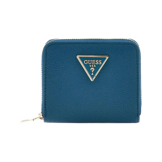 Guess Meridian Small Zip Wallet - Petrol<br><span style= "color:#FF0000;"><strong> Prices Coming Soon </strong></span>