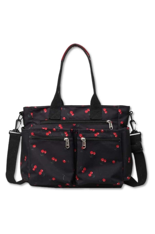 AB413 Cherry Print Tote Bag