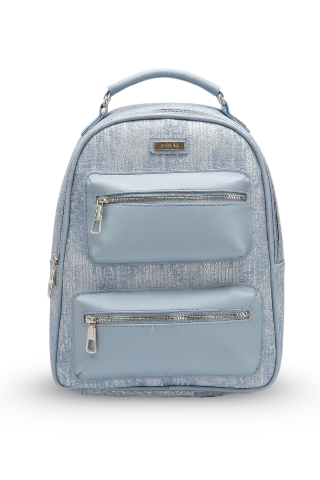 Textured Dual Pocket Backpack