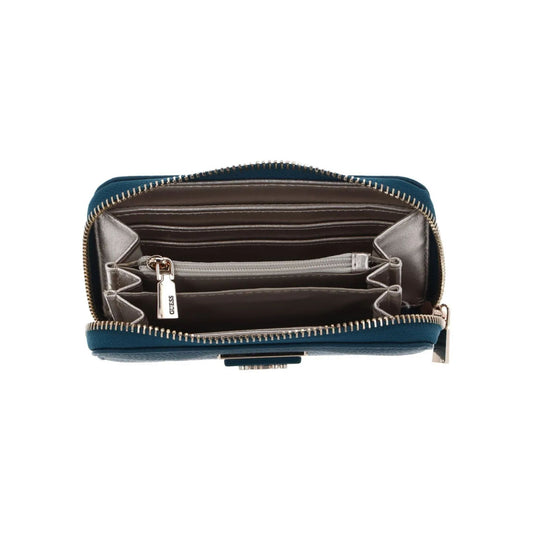 Guess Meridian Medium Zip Wallet - Petrol<br><span style= "color:#FF0000;"><strong> Prices Coming Soon </strong></span>