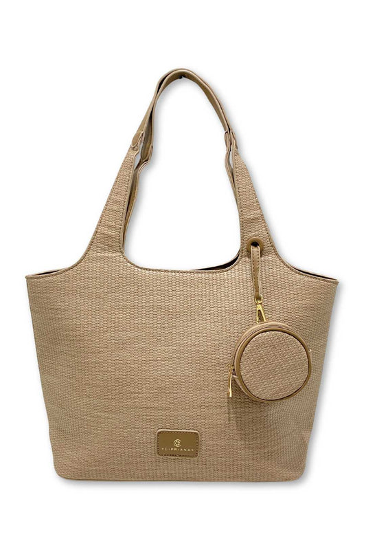 DS2427 Cipriana Tote Handbag with Keychain Pouch