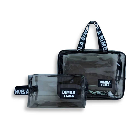 AB159 Clear Multipurpose 2 Piece Pouch Set