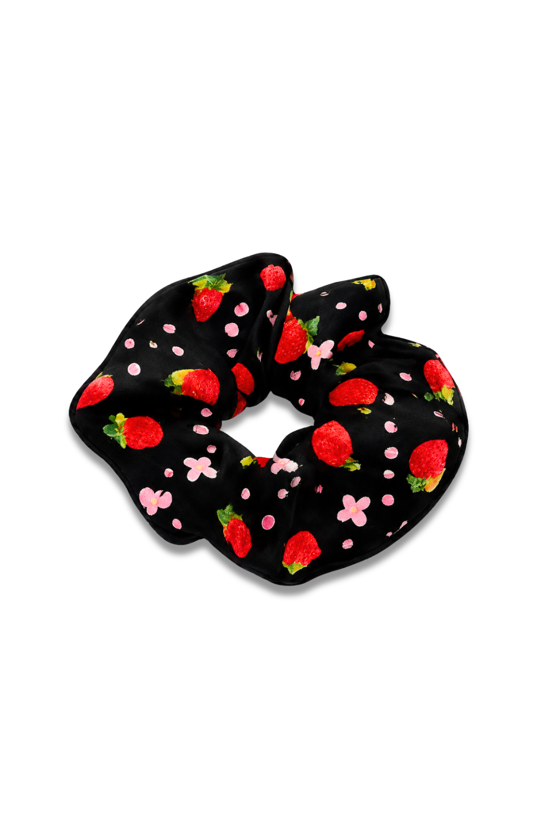 Strawberry Print Scrunchie
