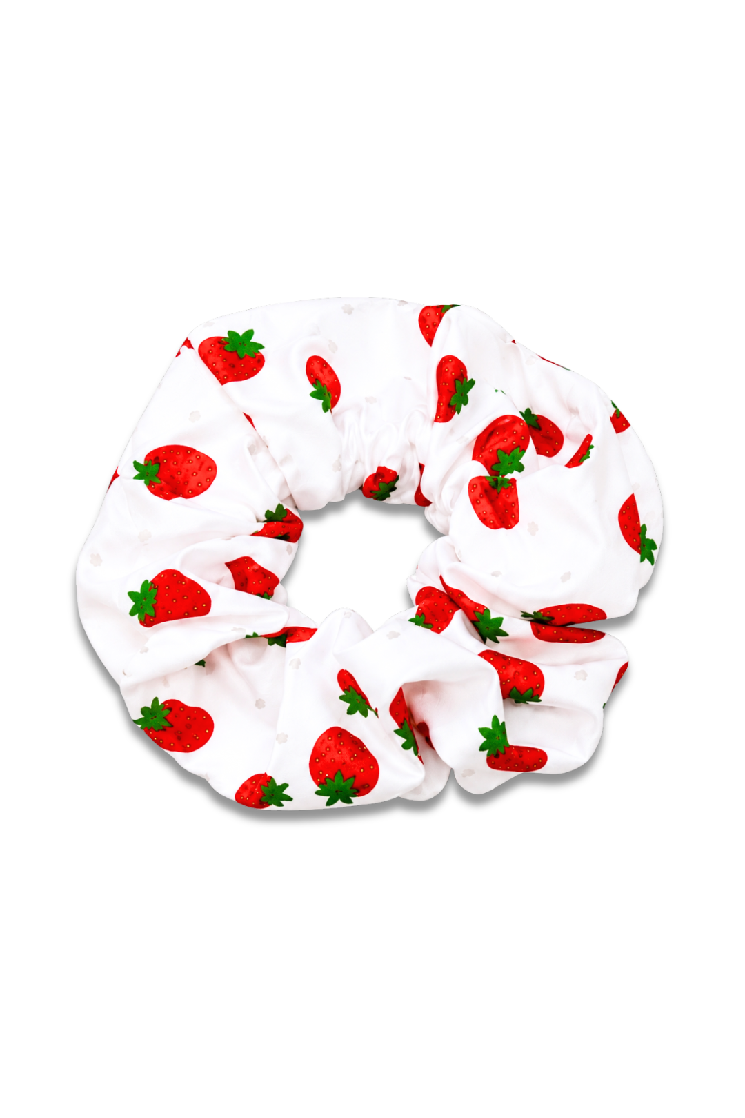 Strawberry Pattern Hair Scrunchie