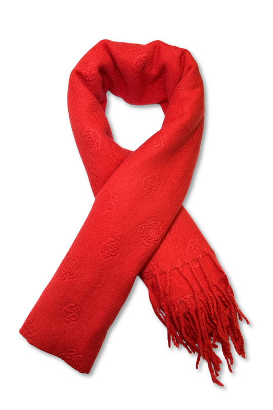 Ladies Flower Patterned Scarf