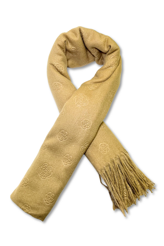 Ladies Flower Patterned Scarf