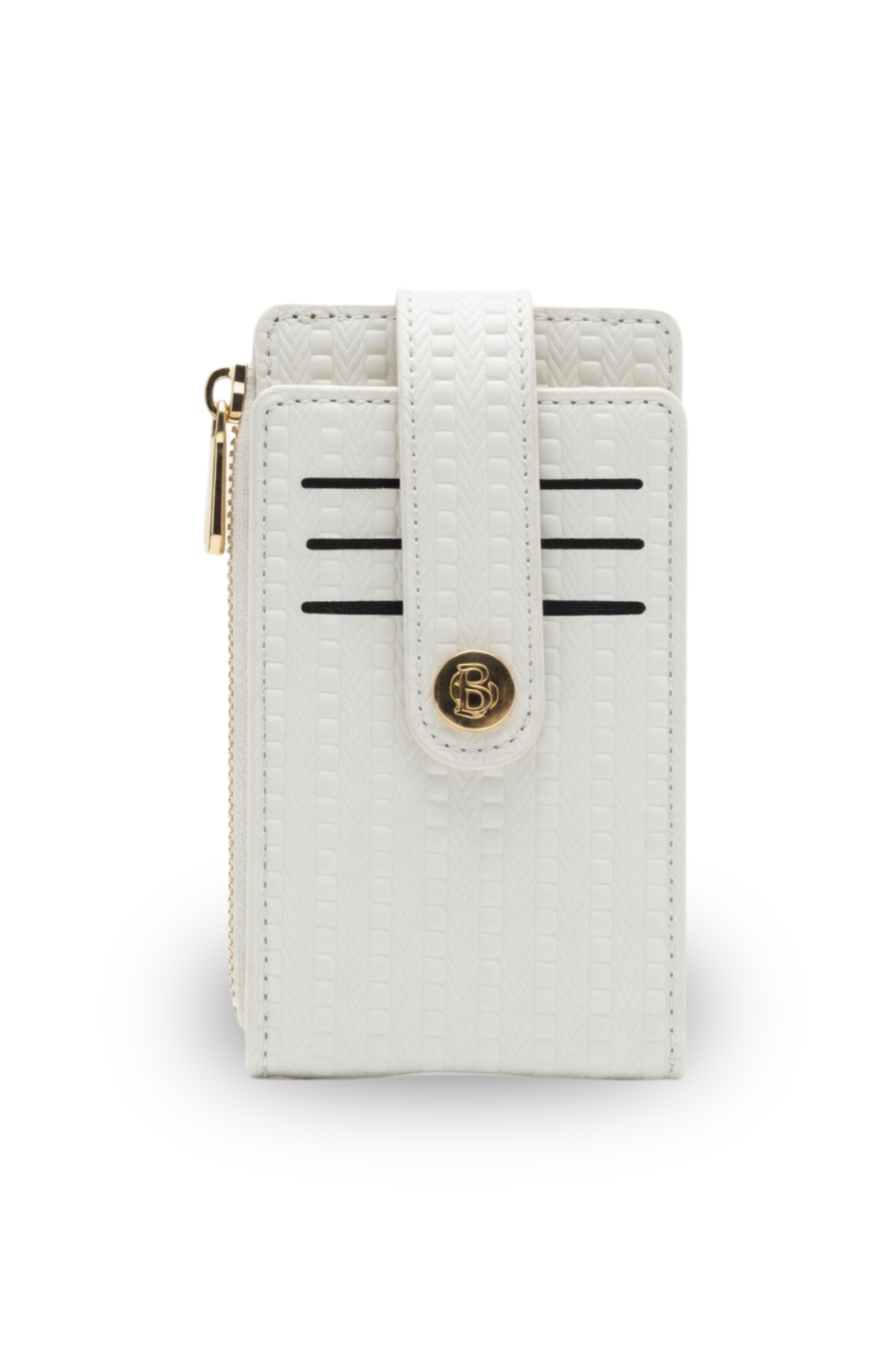 Woven Texture Snap Card Wallet