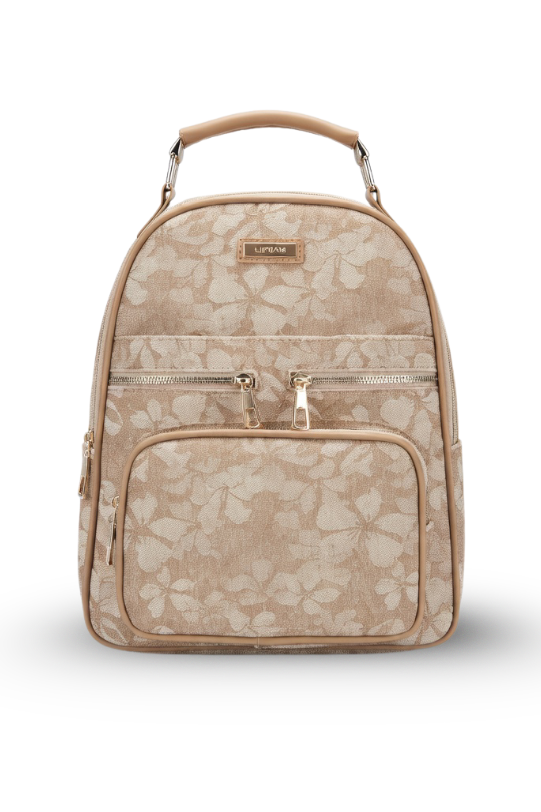 Elegant Floral Textured Backpack