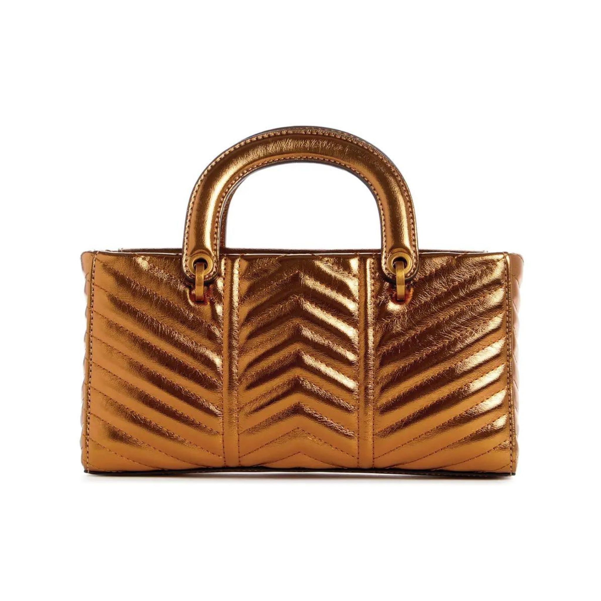 GUESS Lovide Mini Satchel - Bronze