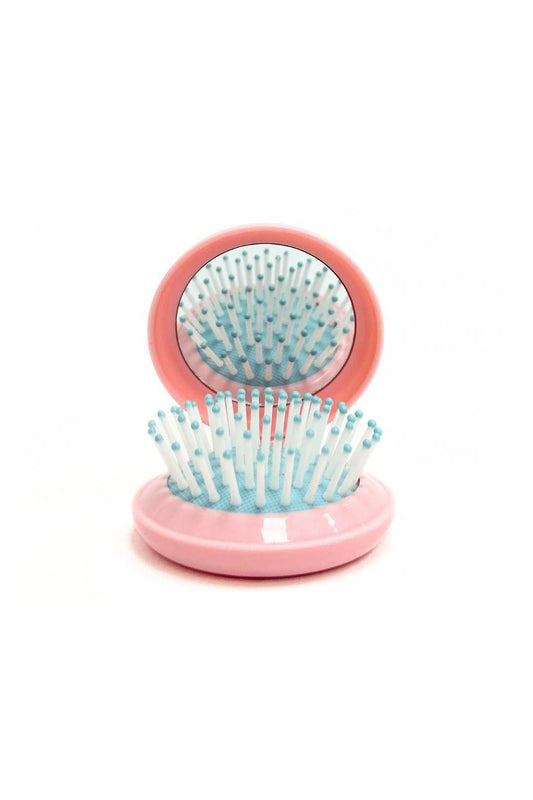 1001  2-in-1 Compact Mirror and Hairbrush