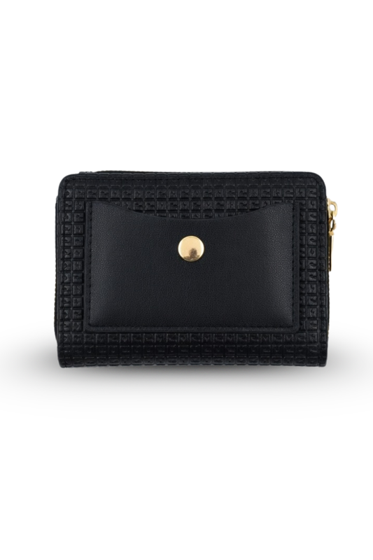 Pattern Trim Card Wallet