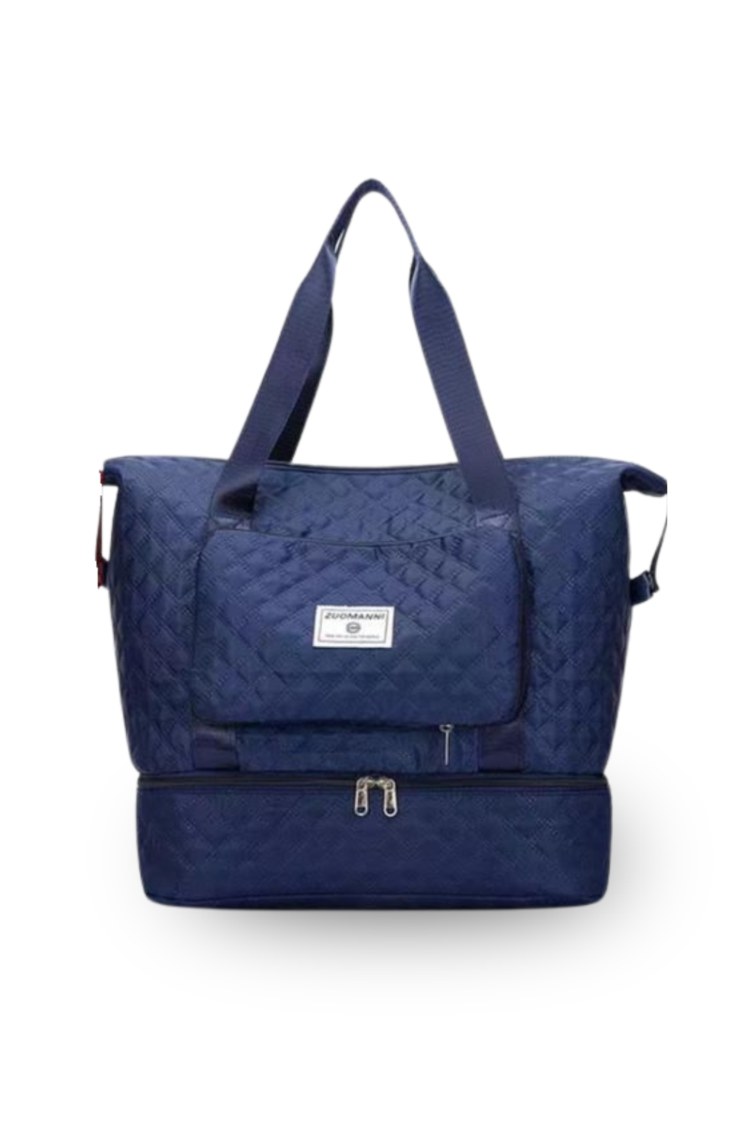 Multi-Compartment Travel Tote Bag (With Bottom Storage)