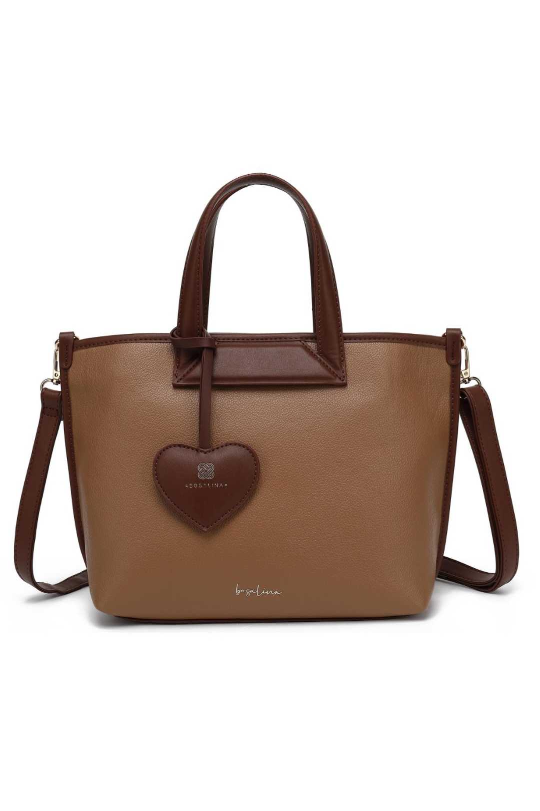 BDS2583 Bosalina Handbag with Heart Keychain