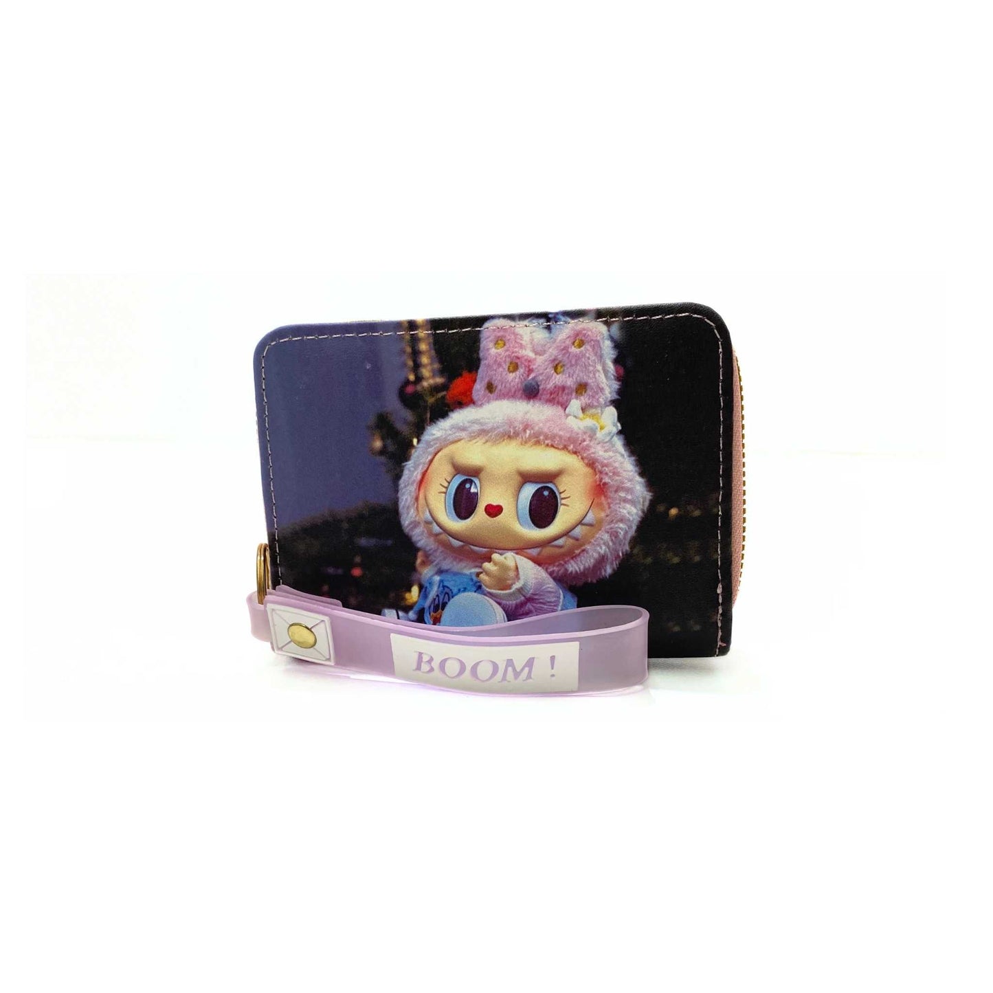 S3798 Labubu Mini Wallet with Wristlet strap