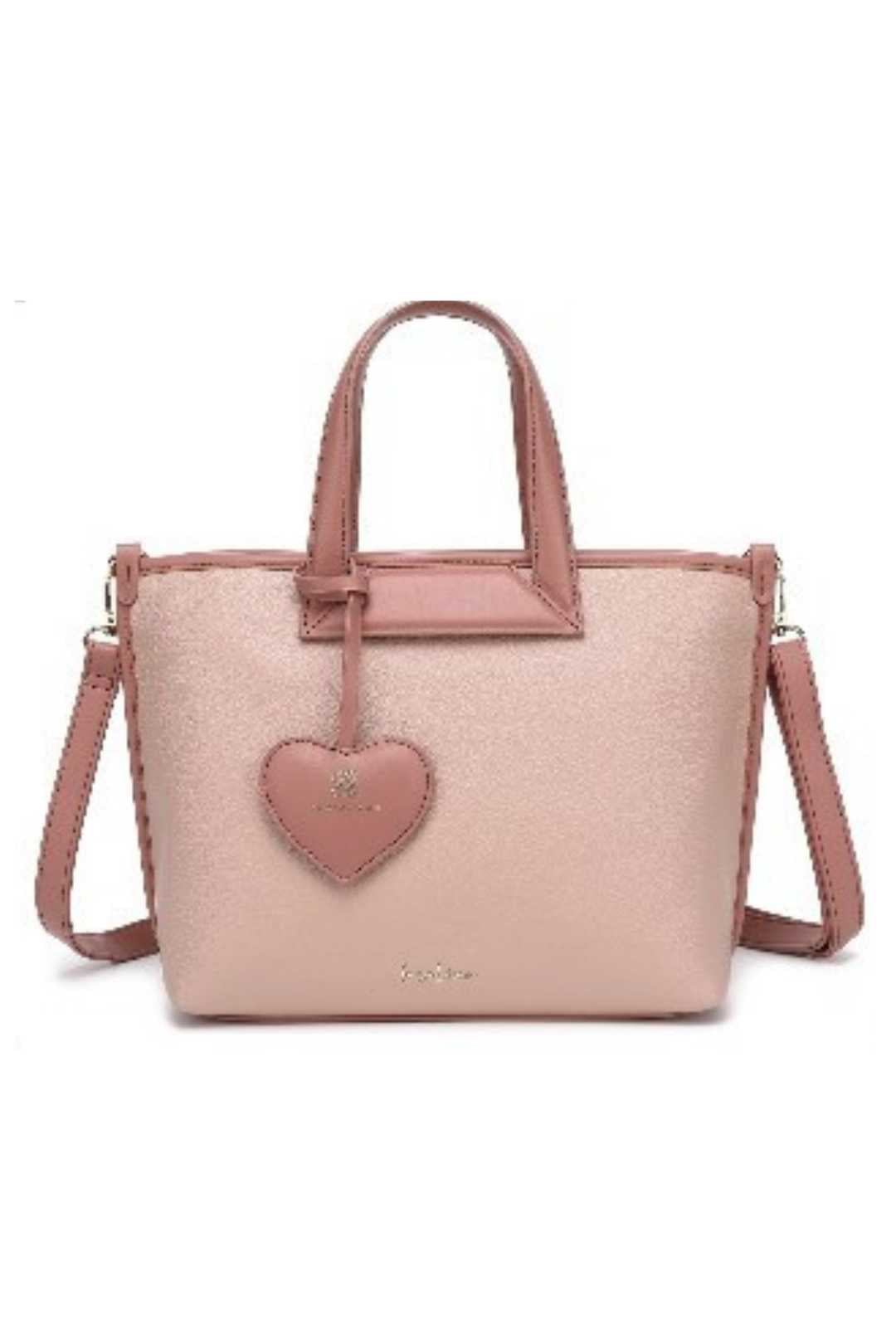 BDS2583 Bosalina Handbag with Heart Keychain